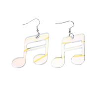 Creativo Acrilico Nota Musicale Orecchini Pendenti Trendy Orecchini Alla Moda Dichiarazione Accessori Per, Medio, Acrilico, Nessuna pietra preziosa