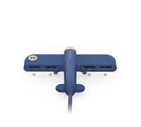 Creativo aereo splitter USB 1 drag 4, 3life Air Force One Expander hub dati hub blu blue