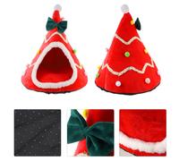 Creativo Albero di Natale Forma Pet House Warm Pet Nest Pet Sleeping House