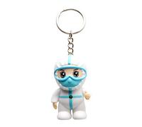 Creativo Antiepidemico Souvenir Led Luminoso I-love-u Music White Angel Keychain Squisito Fumetto Infermiera Nervosistica Takeying Penna Per Uomini Neri