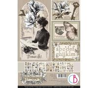 Creativo blocco A4: disegni tipografici 9/Pkg by Ciao Bella