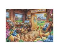 Creativo Cabin Interior Reading Book Wild Nature Rural Cozy Puzzle 300 Pezzi Per Adulti Divertente Coinvolgente E Stimolante Perfetto Per Svago E Relax 300 PCS（40x28cm）