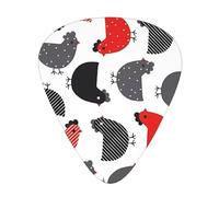 Creativo Cartoon Pollo Chitarra Plettri 12 Pezzi Per Ukulele Basso Strumenti Accessori