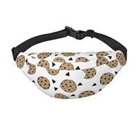 Creativo Cartoon Pollo Viaggio Corsa Grande Crossbody Bag Waistpack Fashion Cute Waistpack Outdoor Sports Waistpack, Biscotti Biscotti con chip alimentari, Taglia unica