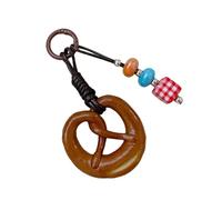 Creativo Cioccolato Brezel Pane Portachiavi Elegante Portatile Borsa Pendente Accessori Per Facile Trasporto Bagel, Acqua alcalina