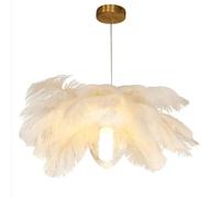 creativo con paralume in piuma - di lusso con paralume in piuma - da comodino e da soffitto - decorativo per camera da letto, scale e sala da pranzo