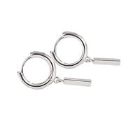 Creativo Dangle Design Hoop Orecchini Eleganti Gocce Con Bastoncini D'argento, Bocchino a Pendell, Ornamenti per Orecchio Per Stili Versatili Regalo Per, Taglia unica, come descritto