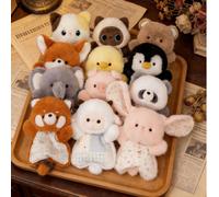 Creativo giocattolo di peluche confortevole a forma di sacchetto, giocattolo di peluche di pecora schiacciabile da tavolo, carino ornamento a forma di borsa maiale,elefante,coniglio,orso,FOX,panda,Pin