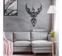 Creativo metallo Phoenix Wall Art Decor animale statua opera d'arte per