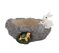 Creativo Paesaggio Imitazione Pietre Modello Vaso di Fiori Resina Piante Succulente Fioriere Desktop Decorazione per