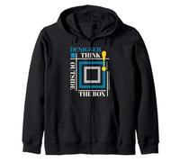 Creativo Pensatore, Graphic Designer Definizione Design Amore Felpa con Cappuccio