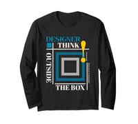 Creativo Pensatore, Graphic Designer Definizione Design Amore Maglia a Manica