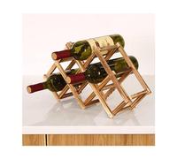 Creativo portabottiglie pieghevole in legno per 6 bottiglie di champagne e bottiglie di vino nizer arredamento moderno per la casa salvaspazio portabottiglie per gli amanti del vino