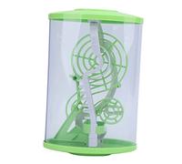 Creativo Puzzle Di Plastica Palla Labirinto Durevole Labirinto 3D Giocattolo Rompicapo Gioco per Bambini Famiglia Gioco Interattivo Materiale ABS 12,5 x 7 x 18,5 cm (Verde)