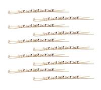 Creativo ritorto Perni cliphaar Clip per Capelli scintillanti Forcine D'oro Barrettes Girls Forcine per capelli Anni 2000 Trend