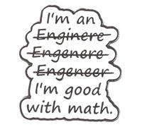 Creativo smalto spilla funzione matematica spilla gioielli spilla, Klein, Metallo non prezioso