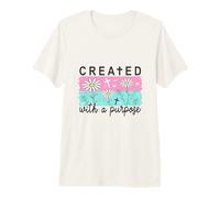 Creato con Una Fede Cristiana Margherite Maglietta Premium