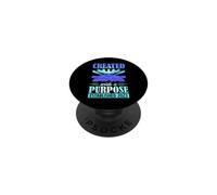 Creato con uno scopo stabilito 2023 Bibbia Tema Compleanno PopSockets PopGrip Adesivo