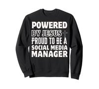 Creato da Jesus Orgoglioso di Essere Christian Social Media Manager Felpa