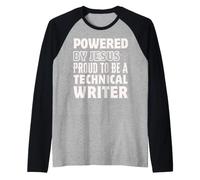Creato da Jesus Orgoglioso di Essere Uno scrittore Tecnico Christian Maglia con Maniche Raglan