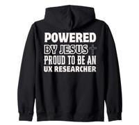 Creato da Jesus Proud per Essere Il ricercatore UX Christian Felpa con Cappuccio