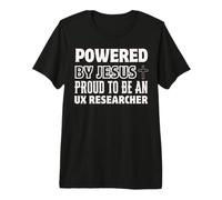Creato da Jesus Proud per Essere Il ricercatore UX Christian Maglietta Premium