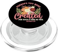 Creato per un tempo come questo Esther 4:14 Christian Floral PopSockets PopGrip per MagSafe