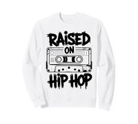 Creato su 90s Hip Hop Retro Cassette Tape Music Lover Felpa