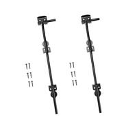 CreatoHundreds 2 Pezzi Cancello Fermo Terra Serrature Porta Blocca Portone in Ferro Materiale Resistente per Porte Doppie Fattoria Esterni Adatto per Giardino Legno, 30.5 x 8.1 cm