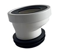 CreatoHundreds Connettore Flangiato per WC Disassato, Deviatore Flangiato per WC per Sistemi di Scarico Idraulico, Spostamento di 2,5 cm
