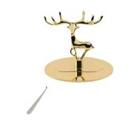 CreatoHundreds Coperchio per Candela in Barattolo per Una Combustione Uniforme, Coperchio per Candela per Sala da Pranzo, Casa, Camera da Letto, Candele in Barattolo, Stand Elk H 6.8cm