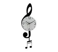 CreatoHundreds Orologio Da Parete con Suono, Ideale per La Camera Da Letto, L'ufficio O Qualsiasi Altra Stanza, Bianco