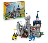 Creator 3 in 1 31168 Il Castello Medievale dei Cavalieri - Gioco di Costruzione 9 anni - Nouvo