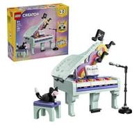 Pianoforte decorativo con gatto