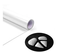 Creatorally Rotolo di pellicola flessibile 3D Puff bianco, 30,5 cm x 1,52 m, pellicola per plotter HTV PU Puff Vinyl per magliette, felpe con cappuccio, borse, cappelli e progetti tessili fai da te