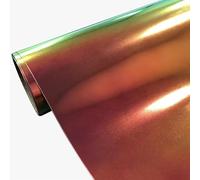 Creatorally Vinile Termoadesivo Arcobaleno Olografico, 30,5x152 cm (12in*5ft) Termovinile per Tessuti Permanente Trasferimento, HTV Facile da Tagliare e Sarchiare per T-Shirt Fai Da Te (Rosso)