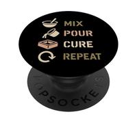 Creatore della fioriera del cemento del mestiere del calcestruzzo DIY muffa dell'artista industria PopSockets PopGrip Adesivo