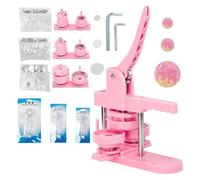 Creatore Di Badge 25/32/58MM Rosa Button Maker Machine Distintivi Di Dimensioni Multiple Set Parti Di Pulsanti Cerchio Taglierina Stampo Badge Press Maker Machine(25 32 58)