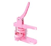 Creatore Di Badge Distintivi Fai Da Te Kit Macchina For Creare Bottoni Set 25 + 32 + 58MM Distintivi Pin Punzonatrice Con Dimensioni Delle Parti Taglierina Circolare Dimensioni Stampo(58MM Pink)