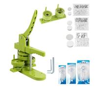 Creatore Di Badge Macchina For Creare Bottoni 25 + 32 + 58MM Distintivi Fai-da-te Di Dimensioni Multiple Set 300 Pezzi Parti Di Pulsanti + Taglierina Circolare + Stampo Badge Press Maker Machine(Green
