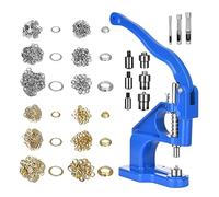 Creatore di bottoni, Heavy Duty Manual Press Grommet Machine Hole Punching Tool Kit,per creare spille