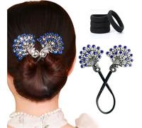 Creatore di chignon a forma di pavone, acconciatura elegante twist, bigodino pigro, creatore di chignon, creatore di chignon for capelli lunghi, forcina twist elegante, accessori for capelli for donne