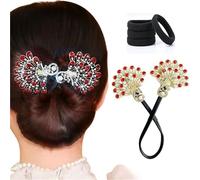 Creatore di chignon a forma di pavone, acconciatura elegante twist, bigodino pigro, creatore di chignon, creatore di chignon for capelli lunghi, forcina twist elegante, accessori for capelli for donne