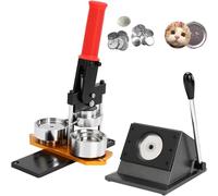 Creatore di magneti per frigorifero, 2,28 pollici (58 mm) fai da te con taglierina circolare e tappetino da taglio per foto/adesivi per frigorifero(Press machine Sets)