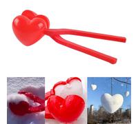 Creatore di palle di neve a forma di cuore d'amore che fa il creatore di