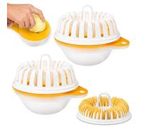 Creatore di patatine fritte per microonde fai da te con affettatrice | Macchina per patatine fritte a microonde con affettatrice portatile, 3 in 1, per patate sane e verdure