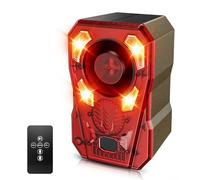 Creatore di rumore con sensore di movimento solare aggiornato con suono regolabile, deterrente per cani che abbaiano, sonda digitale per meno falsi allarmi, impermeabile IP65, batteria da 2000 mAh