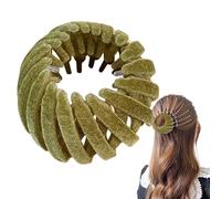 Creatore per in velluto, fermaglio capelli magico con d' | Forcina styling espandibile. Piastra donne Ragazze Updo Coda di cavallo Twist Elegante Conveniente Morbido Dure