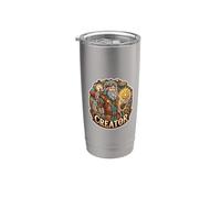 Creatore Steampunk Leonardo Da Vinci Gear Inventor Bicchiere termico in acciaio inox doppia parete