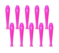 Creatori gonfiabili di rumore per la partita di calcio dei giochi | Materiale plastico PE, effetto sonoro forte, confezione da 10 pezzi, colori vivaci, sport e concerti (rosa)